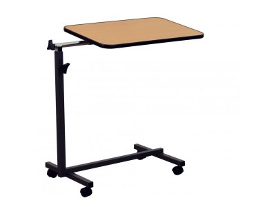 Jídelní stolek Easy u polohovací postele – mobilní stolek s kolečky a brzdami