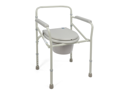 Toaletní židle s víkem a područkami
