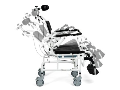 Polohovací toaletní křeslo do sprchy