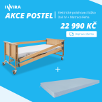 AKCE POSTEL - El. lůžko Burmeier Dali IV + Matrace Reha + DOPRAVA ZDARMA
