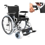 Mechanický invalidní vozík s odnímatelnými koly