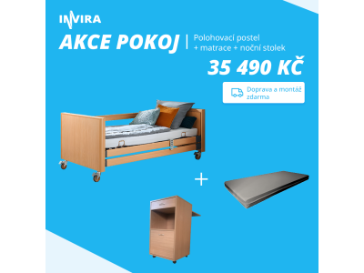 Vybavení celého pokoje - postel s hrazdou, matrace, noční stolek. To vše d dovozem a montáží zdarma.