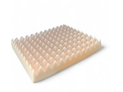 Detail jádra zdravotního podsedáku z polyuretanové pěny