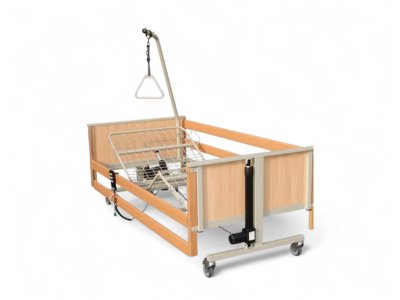 Repasované elektrické polohovací lůžko AKS třífunkční.