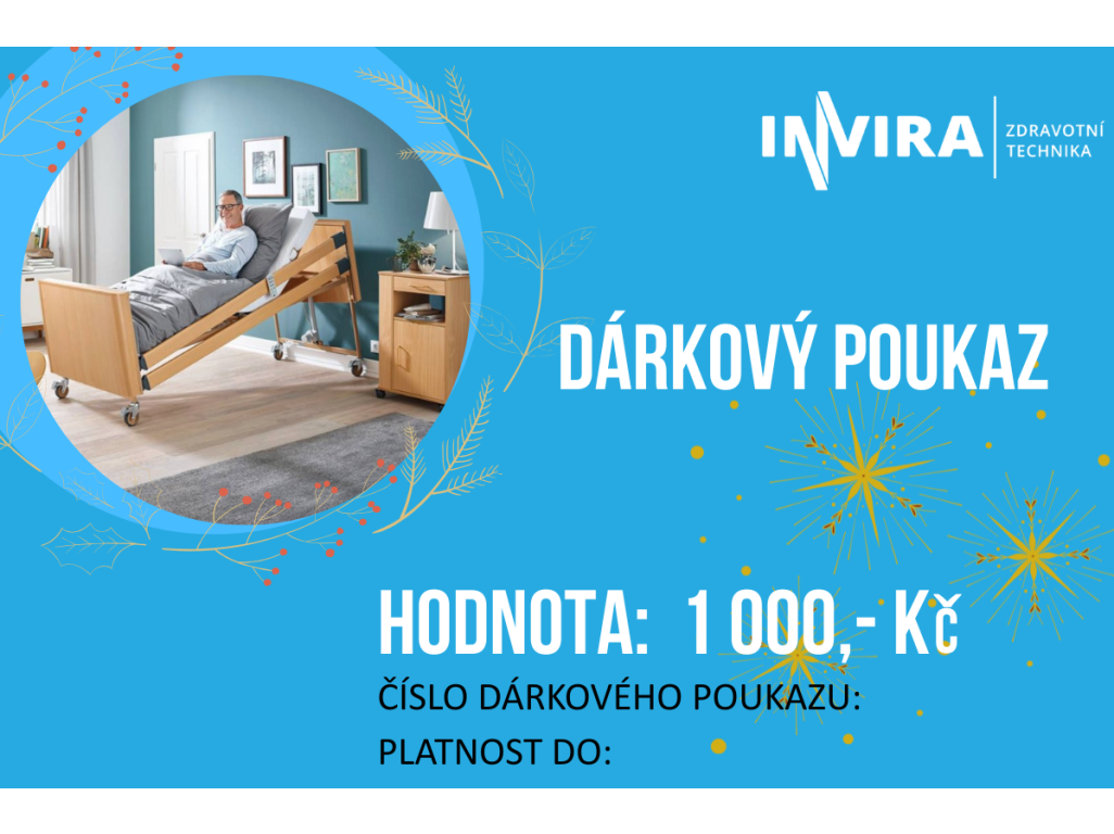 Dárkový poukaz na částku 1000 Kč
