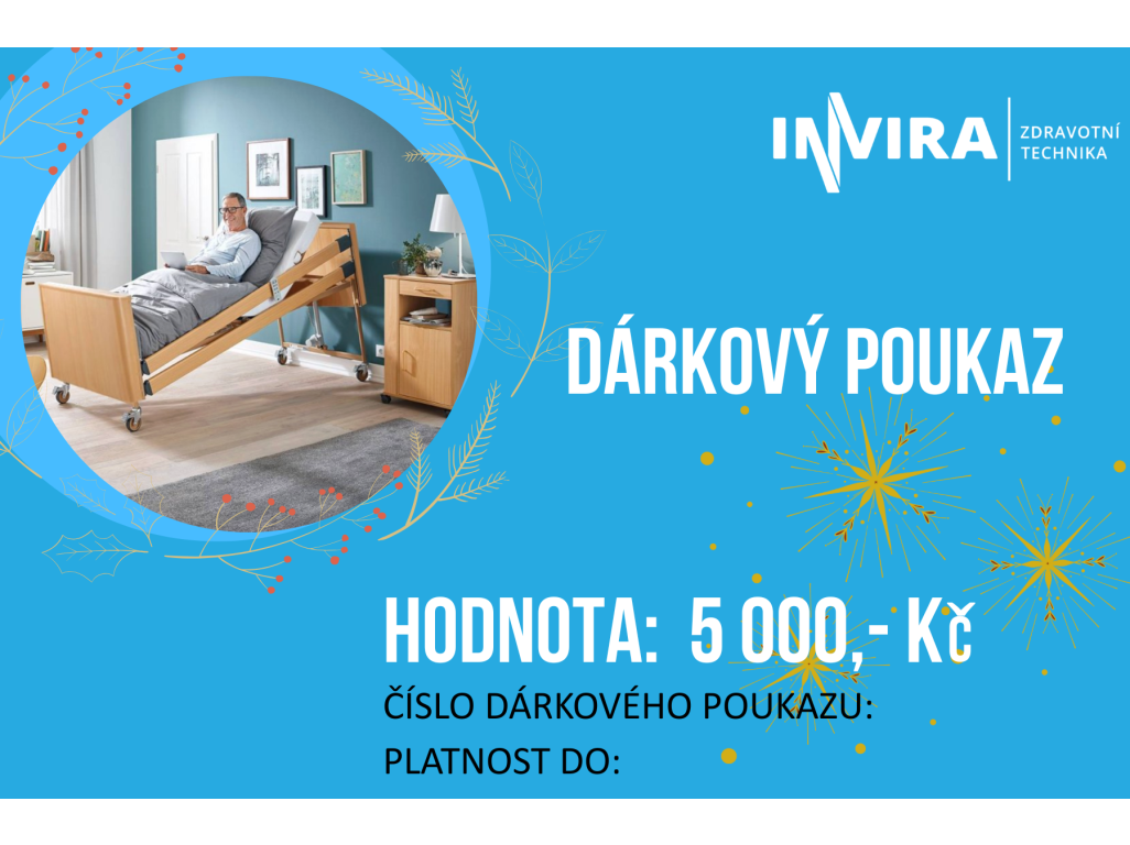Dárkový poukaz na částku 5000 Kč