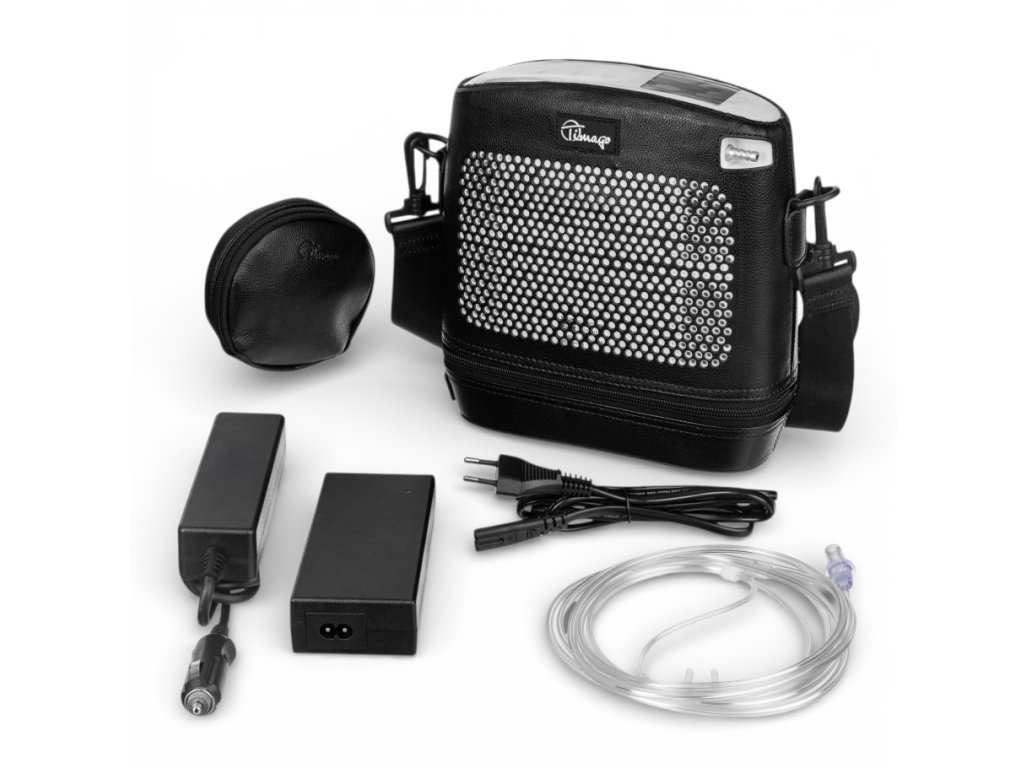 Přenosný kyslíkový koncentrátor Spirit-3 – obsah balení