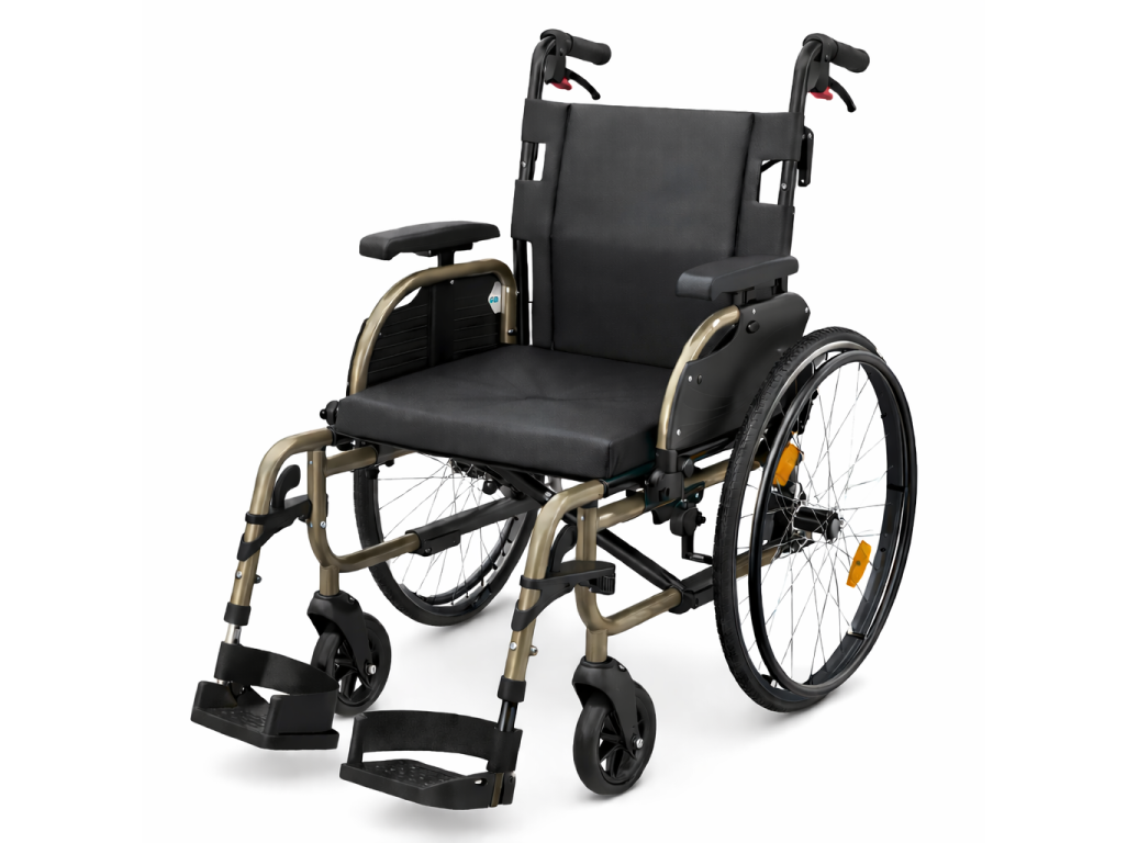 Invalidní vozík hliníkový nadrozměrný - vysoká nosnost