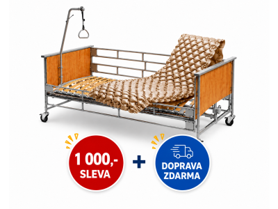 AKCE REPAS - El. lůžko Bock 3fx + Antidek.mat. s kompresorem + DOPRAVA ZDARMA